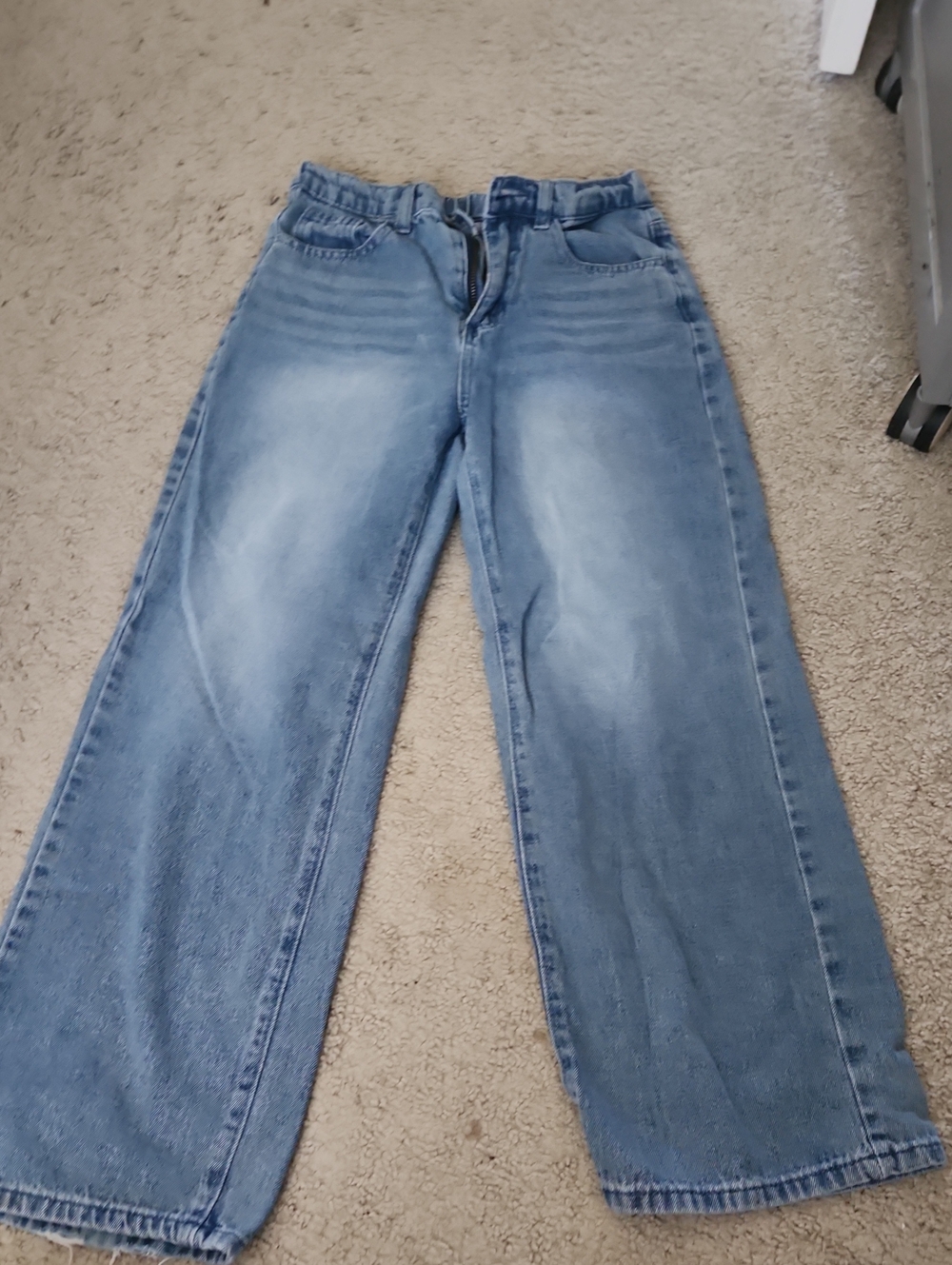 Wide Leg Women's Jeans in Light Blue